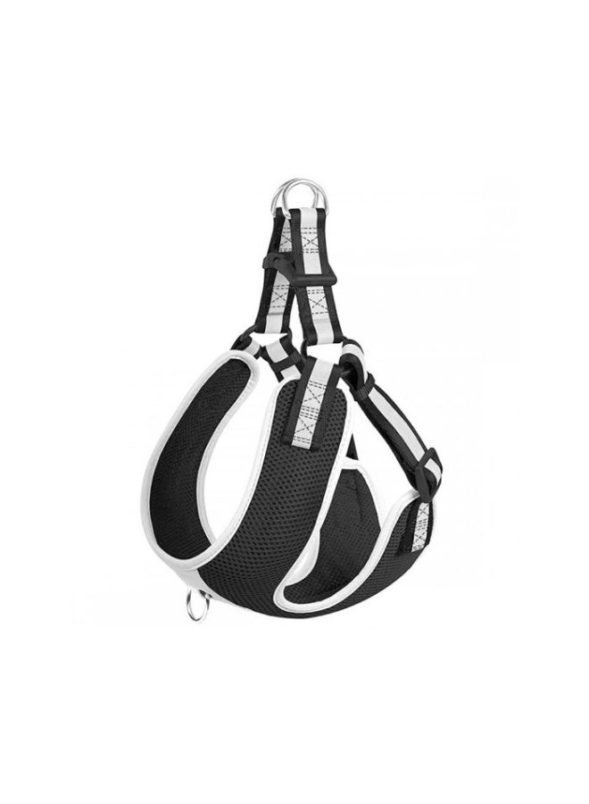 Fida Step-in Dog Harness Reflective - Black - Small