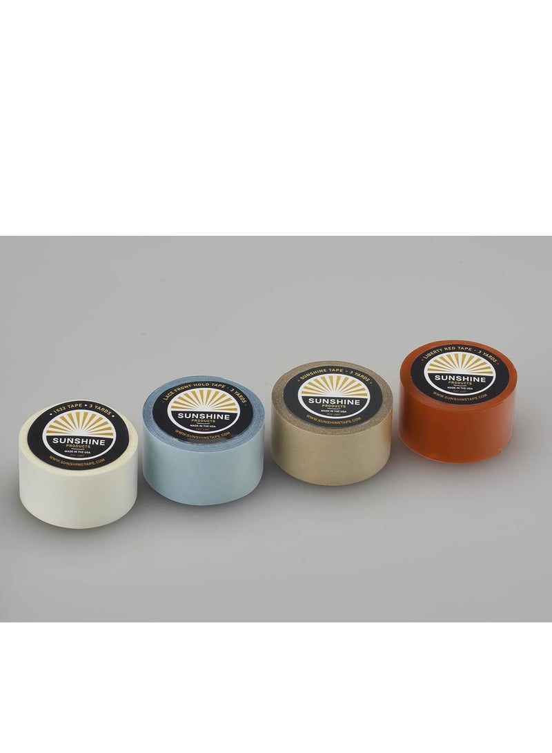 Sunshine Tape Lace Front Hold Wig Adhesive Tape Roll, Hair Replacement Toupee Tape (1" x 12 yds) - Image 3