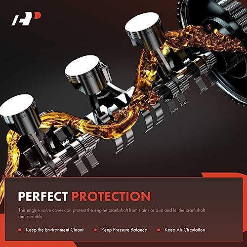 A-Premium Engine Valve Cover, with Gasket & Bolts, Compatible with Chrysler Dodge Jeep - 2007-2020 - 200, Sebring, Avenger, Caliber, Journey, Compass, Patriot, 2.0L 2.4L, Replace # 4884760AE - Image 3