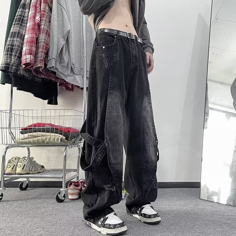 Unisex Casual Daily Denim Jeans - Image 2