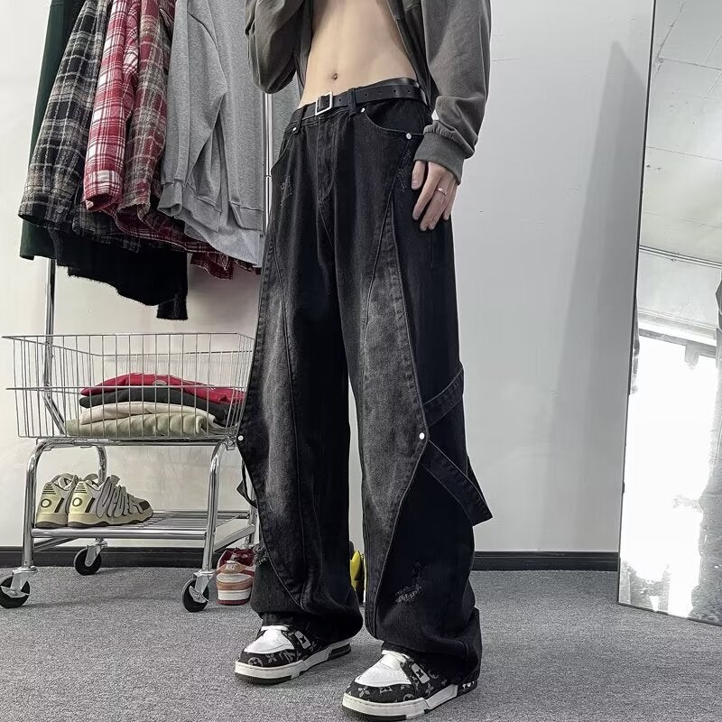 Unisex Casual Daily Denim Jeans - Image 1
