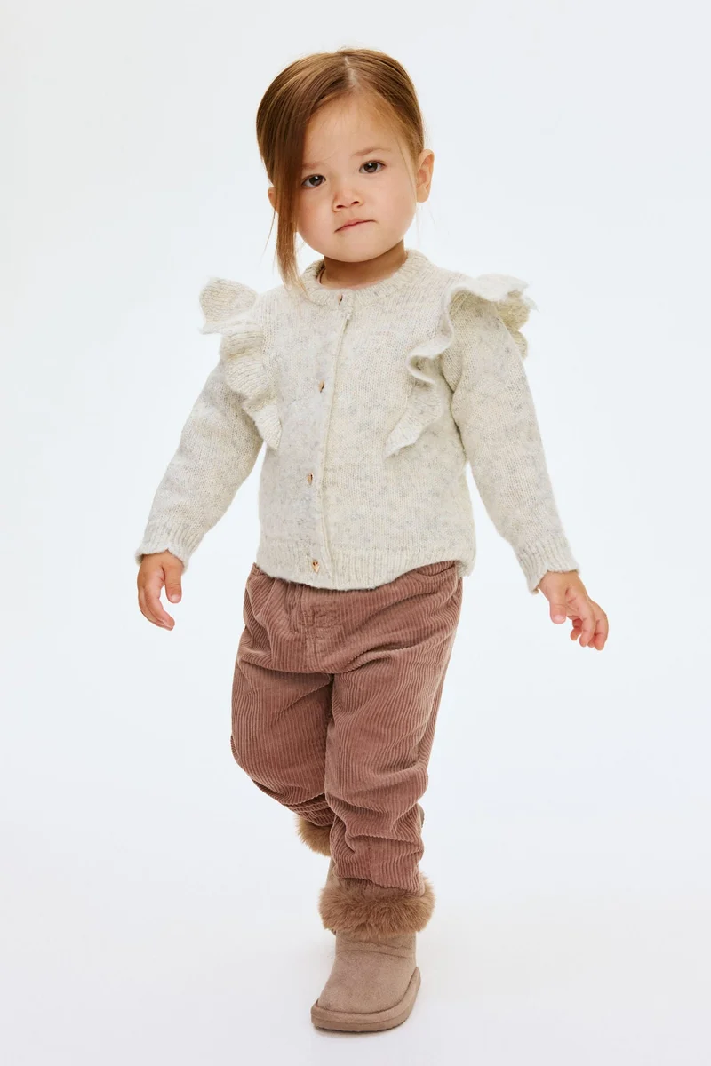 H&M Flounce-trimmed cardigan