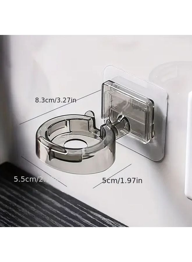 حامل ساعة ذكية رمادي مثبت على الحائط مع حامل شحن ورف تخزين بجانب السرير 1 قطعة - Image 3