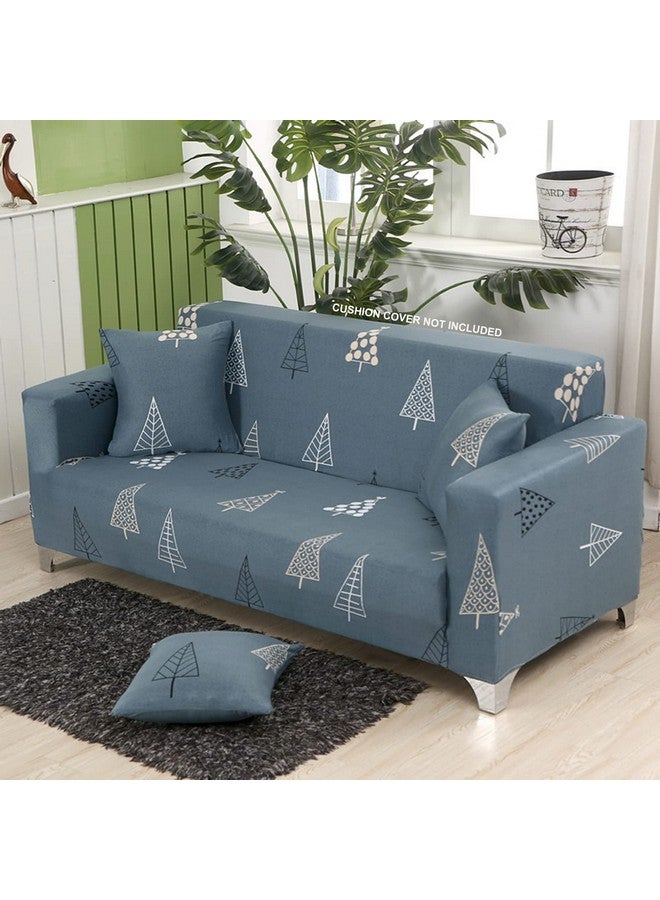 House of Quirk Universal Polyester & Polyester Big Elasticity Flexible Stretch Blend Sofa Cover (Double Seater, Pine Grey) - Image 2