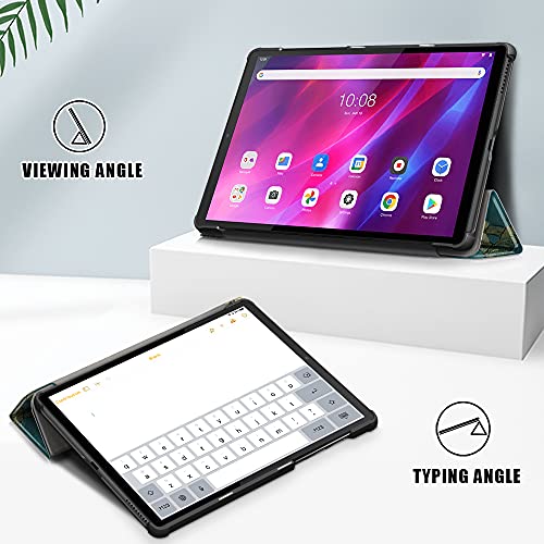 Gylint Case for Lenovo Tab K10 2021, Folding Folio Ultra-Thin PU Leather Stand Case Cover for Lenovo Tab K10 2021 TB-X6C6 / M10 Plus (2nd Gen) TB-X606F TB-X606X 10.3" Tablet Plum - Image 2