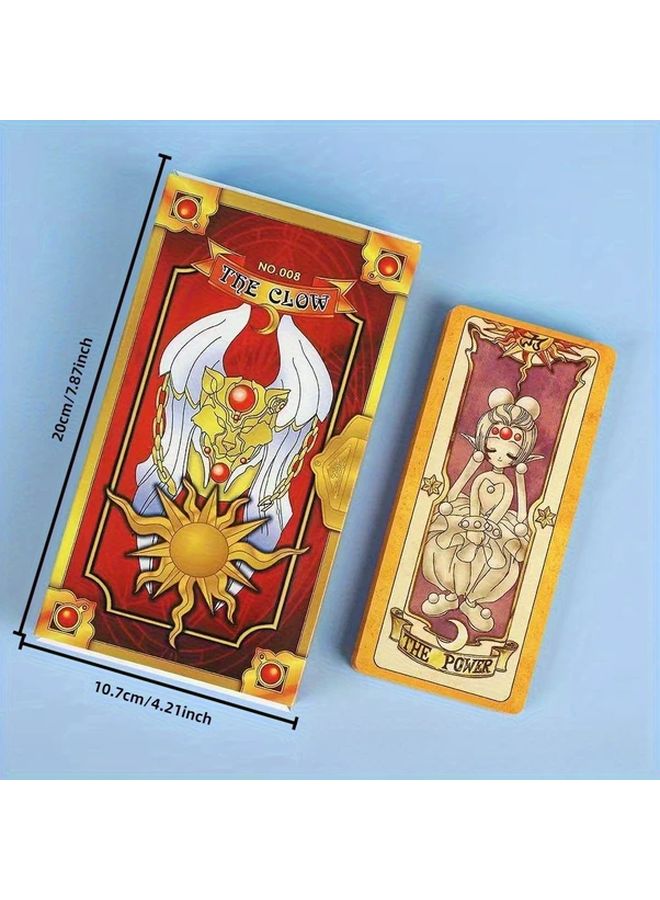 Deluxe Boxed Xiaoying Brand Magic Card Girl Cherry Blossom Transformation Set Anime Role Playing Tarot Deck - Image 3