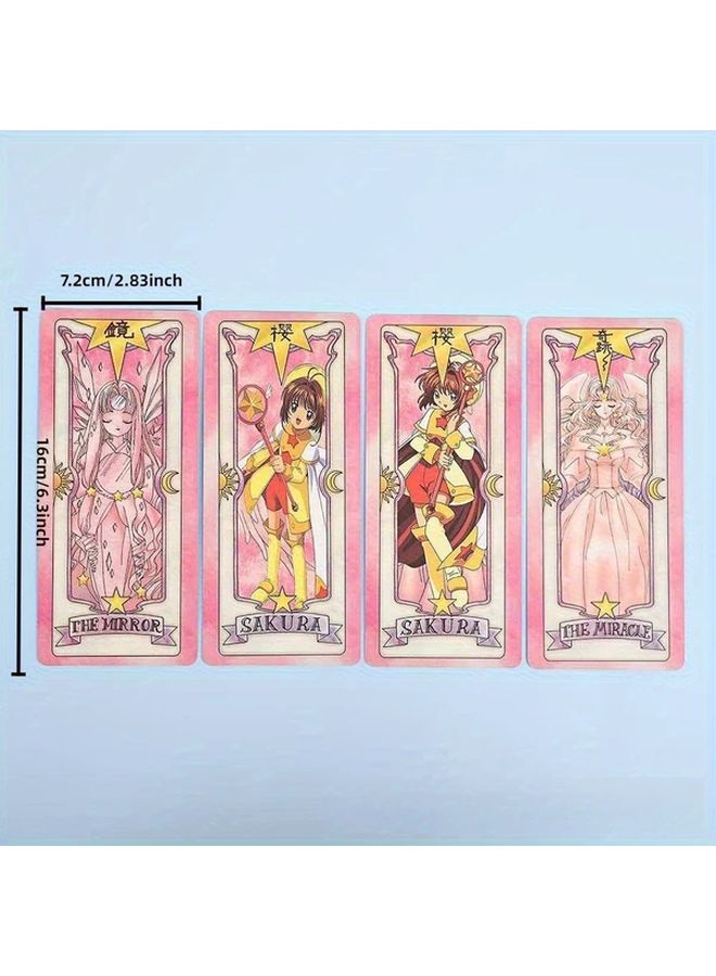 Deluxe Boxed Xiaoying Brand Magic Card Girl Cherry Blossom Transformation Set Anime Role Playing Tarot Deck - Image 5