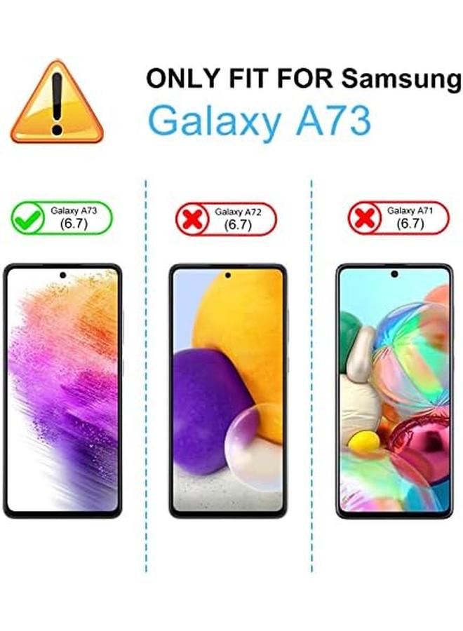 erorex 2 Pack 9H Tempered Glass Screen Protector For Samsung Galaxy A73 5G Case Friendly Fingerprint Unlock Anti Scratch Ultra Clear  - Image 2