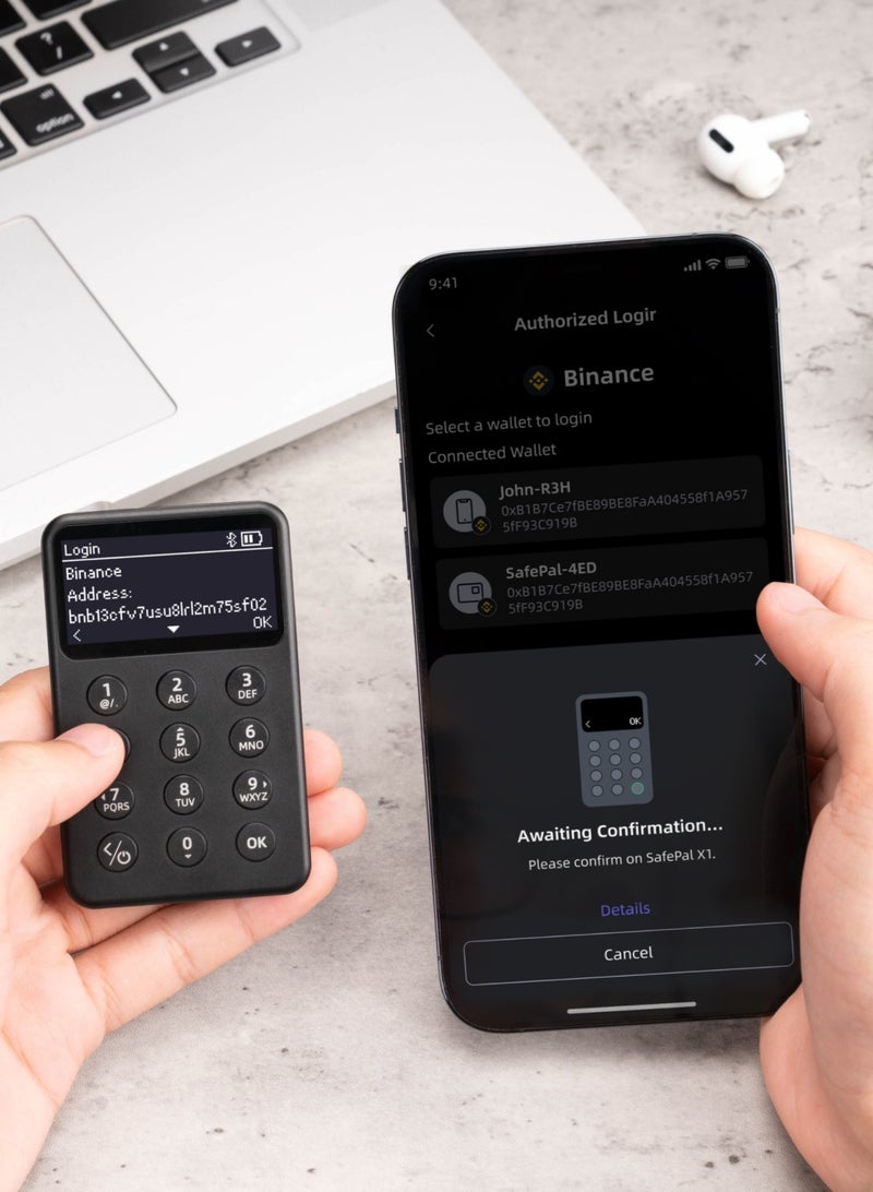 SafePal X1 Cryptocurrency Hardware Wallet + CryptoKIT Premium Bundle | Official UAE Reseller, Open-Source, EAL6+ Secure Element, Bluetooth 5.0, 1.8" Display, for iOS/Android - Image 5