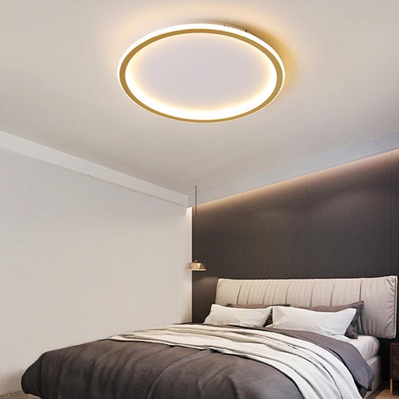 Modern Round Ceiling Light LED Flush Mount Ceiling Lamp Fixture Circle Close to Ceiling Lights 3 Color Mode Chaners for Bedroom Kitchen Dining Living Room Room Restaurant (d 40cm) - Image 3