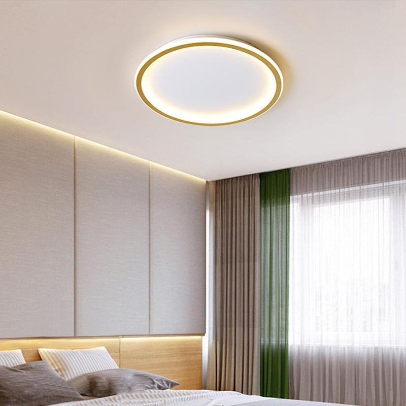 Modern Round Ceiling Light LED Flush Mount Ceiling Lamp Fixture Circle Close to Ceiling Lights 3 Color Mode Chaners for Bedroom Kitchen Dining Living Room Room Restaurant (d 40cm) - Image 4