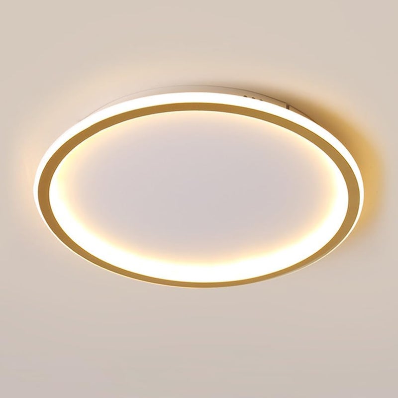 Modern Round Ceiling Light LED Flush Mount Ceiling Lamp Fixture Circle Close to Ceiling Lights 3 Color Mode Chaners for Bedroom Kitchen Dining Living Room Room Restaurant (d 40cm) - Image 1