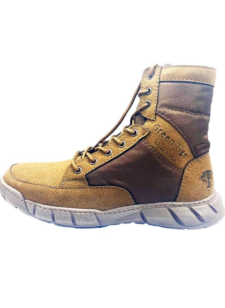 Green Tiger - High Quality Outdoor Men's Hiking Shoes Desert High Military Tactical Boots Men's Soldier Combat Military Boots Size 44 - Image 1