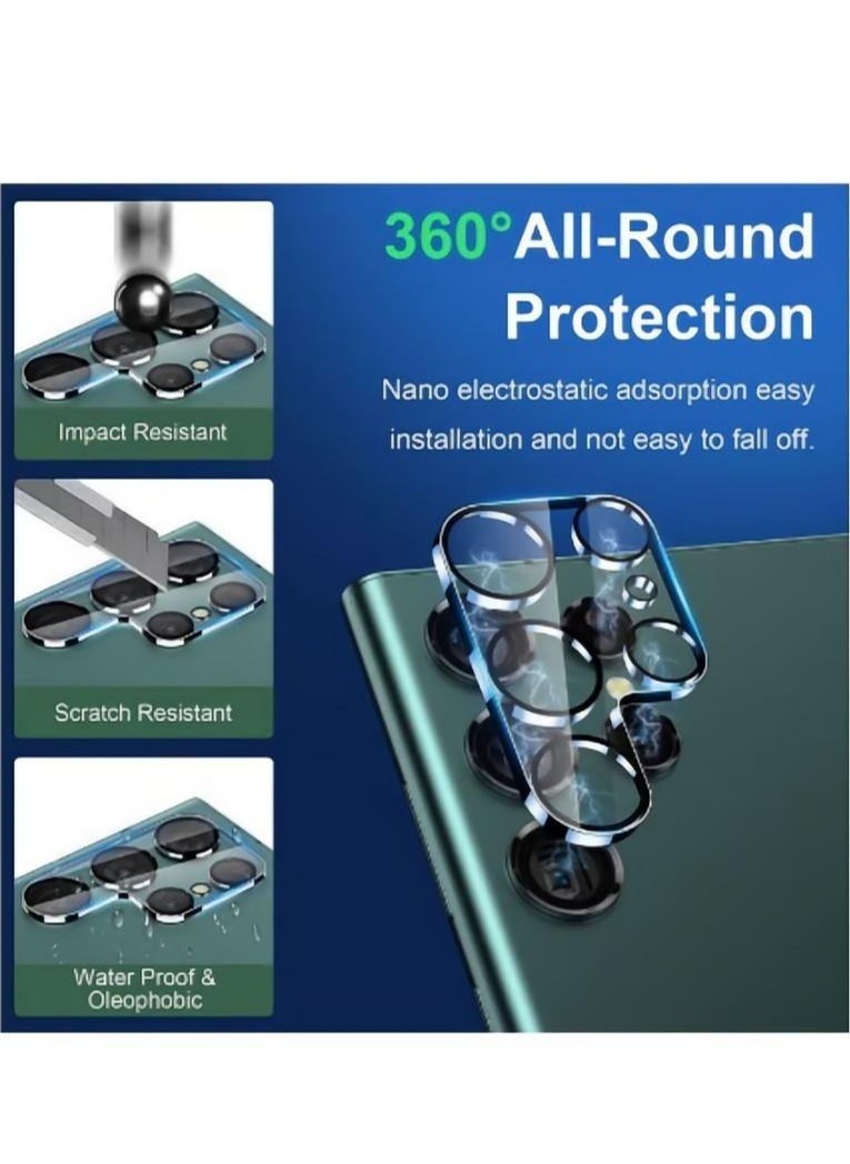 Generic - Premium Tempered Glass Camera Lens Protector For Samsung Galaxy S24 Ultra 5G Clear - Image 1
