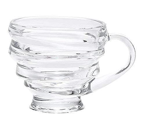 BLISS START Honey Tea and Coffee Cup for MultiPurpose use Milk Green Tea Spiral Glass Honey Tea and Coffee Cup for Multipuprose use Milk Green Tea 210ml Set of 6 - Image 4
