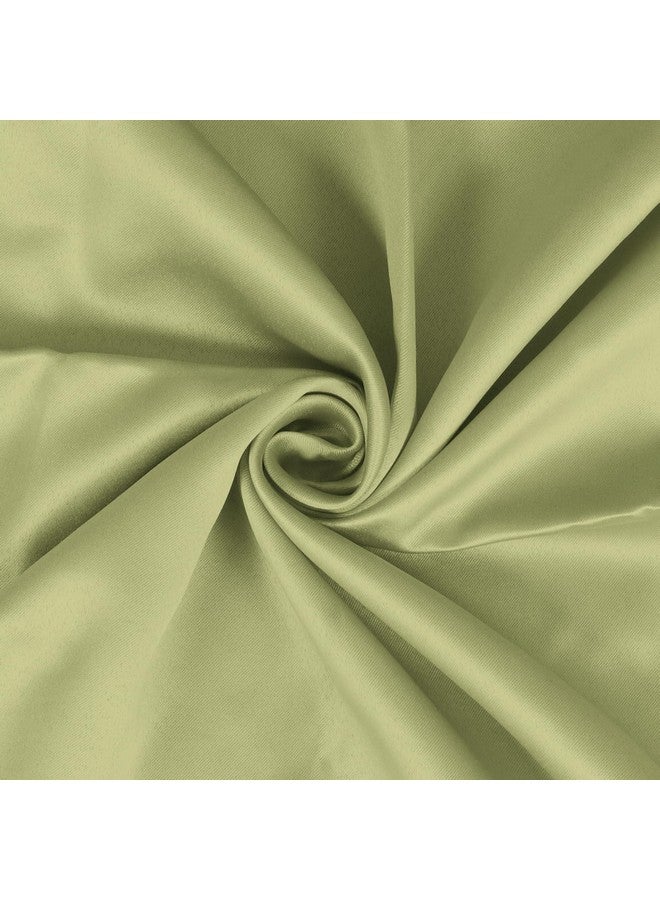 Story@Home Blackout Door Curtains 7 Feet Long Set of 2 | Plain Design Door Curtain | Thermal Insulated Curtains | Room Darkening Curtains | Door Curtains for Living Room | (116 x 215 cm, Light Green) - Image 4