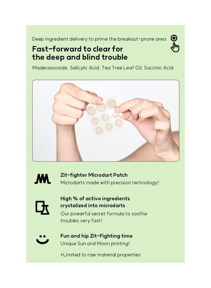 ELDEEN Good Bye Blemishes - Eldeen Microdart Project: Clear Patch - The Ultimate Solution for Your Skin, clear blemishes/zits, clear, 6 small patches, 3 large patches (Pack of 2) - Image 3