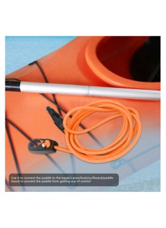 KASTWAVE Paddle Leash, Kayak Paddle Leash Coiled Paddle Leash Paddle Board Leash for Kayak Fishing Paddle Leash Bungee Sup Paddle Leash Coiled Fishing Rod Paddle Board Leash Ankle  - Image 4