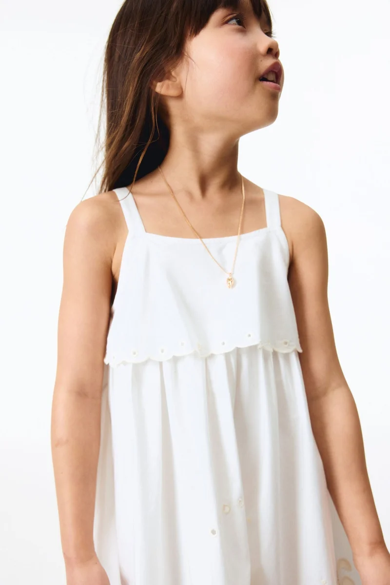 H&M Embroidered strappy dress