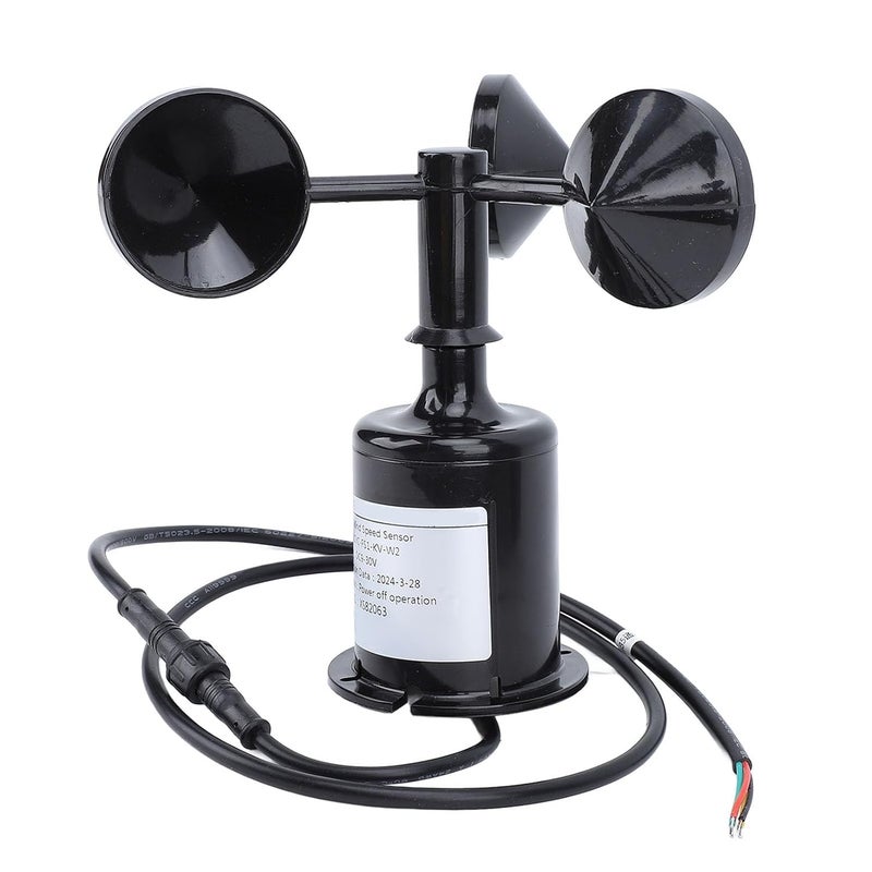 3 Cups Anemometer Wind Speed Sensor High Accuracy 9 30V DC Anti Interference Portable Weather Meter - Image 2