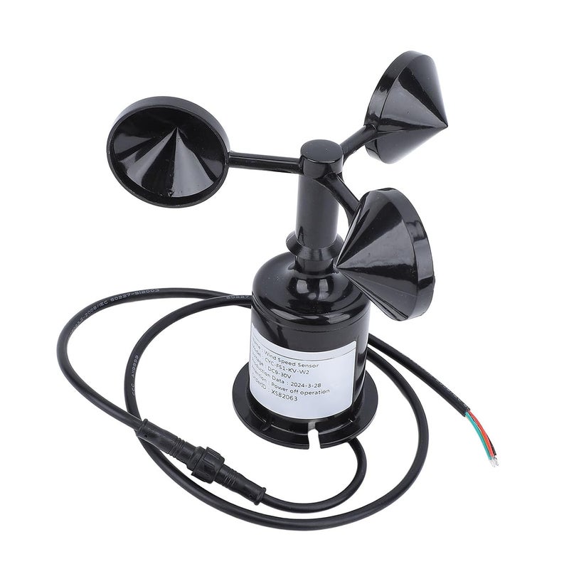 3 Cups Anemometer Wind Speed Sensor High Accuracy 9 30V DC Anti Interference Portable Weather Meter - Image 3