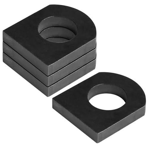 eoere 4 PCS Weld on Tab D ShackleClevis Mounts Tie Down Bracket Heavy Duty Steel 38 Thick 118 Hole - Image 1