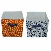 Creative Textiles PU 20 LTR Laundry Foldable Laundry Basket Bin Organizer Container for Dirty Clothes Storage Kitchen Bedroom Bathroom Set of 2 - Image 1