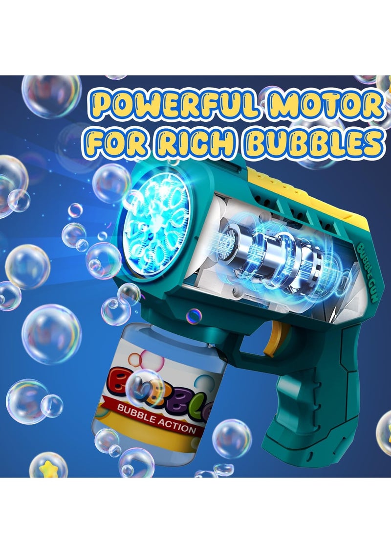 Eaglestone Bubble Guns for Toddlers 2 Packs, LED Light Automatic Bubble Machine Gun for Kids 4-8, Bubble Toys with Bubble Solution,Concentrate, Bubble Blaster Party Favor, Summer Outdoor Toys Gift - Image 4