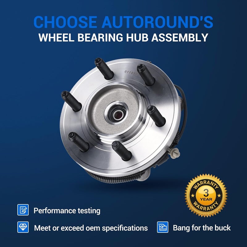 Autoround 4WD Front Wheel Hub and Bearing Assembly 515119 for Ford F-150 2009-2010 - Image 5