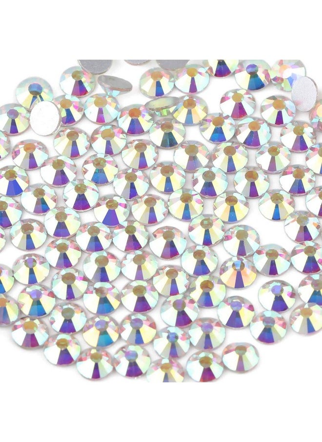 BEADSLAND 1440Pcs Flat Back Crystal Rhinestones Round Gems For Nail Art And Craft Glue Fix, Crystalab (Ss10(2.72.8Mm))  - Image 1