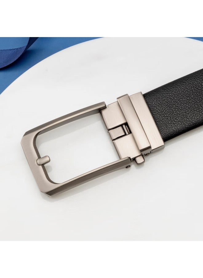 Aokang Men's Automatic Buckle Belt, Business Gift Box, Top-grain Leather Trouser Belt, Qixi Valentine's Day Gift For Boyfriend - Image 2