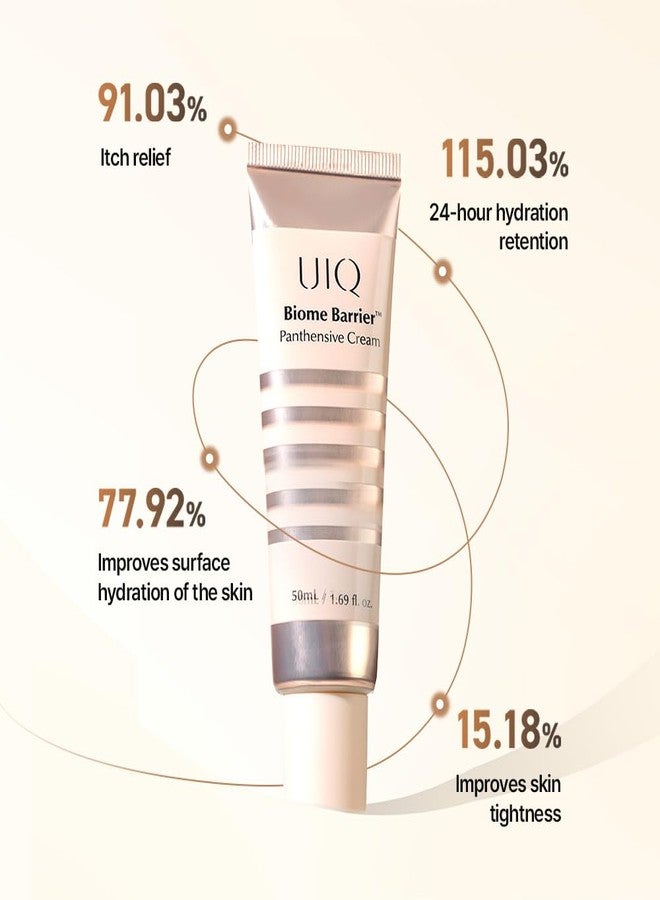 UIQ Moisture Barrier Panthensive Cream, Intensive Hydrating Face Moisturizer for Dry & Sensitive skin, DexPanthenol, Ceramide for skin barrier, Non Comedogenic, Korean Skincare 1.69 fl.oz./50ml - Image 2