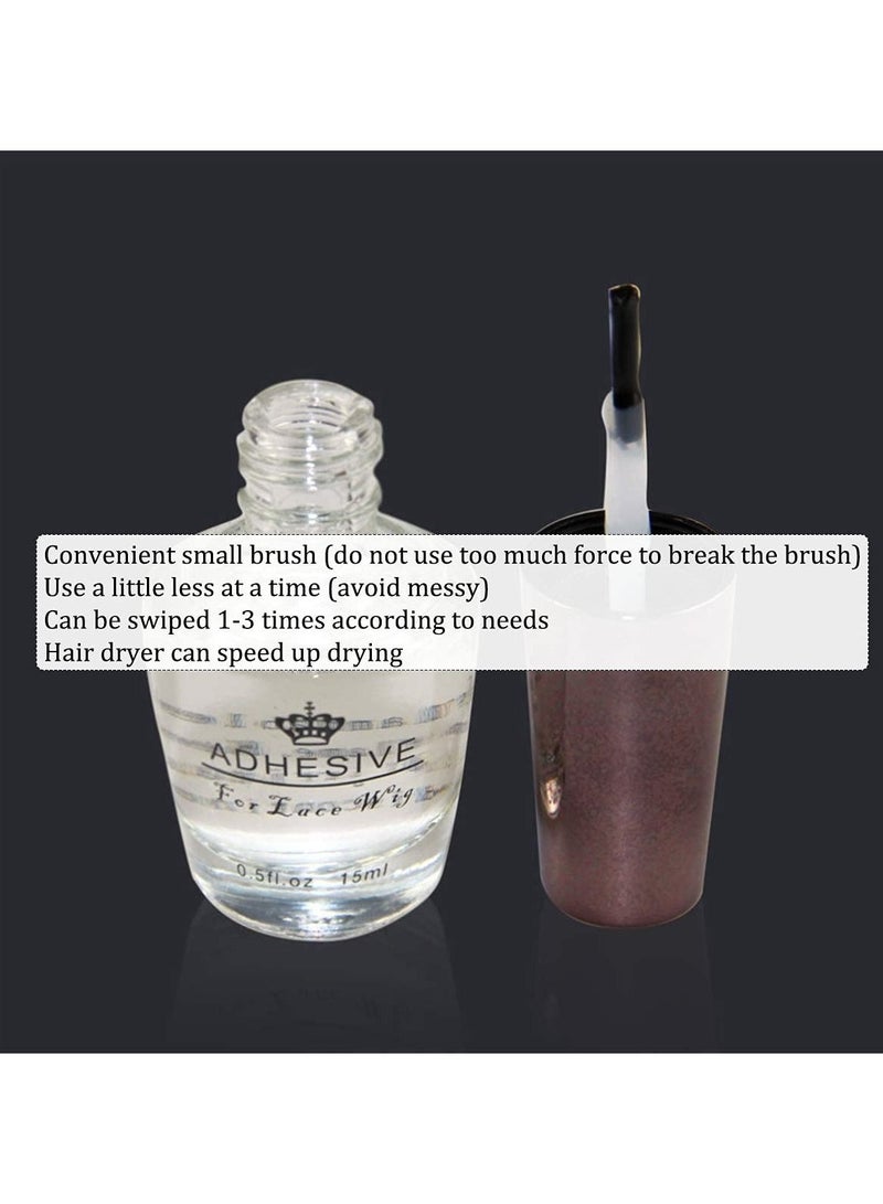 إستيل غراء شعر مستعار Estelle للباروكة الأمامية برباط مضاد للماء دانتيل مقاوم للماء لاصق غراء شعر مستعار 15 مل لاصق قوي للغاية لإغلاق الشعر ، قطعة شعر ، شعر مستعار ، أنظمة شعر مستعار للرجال - Image 4