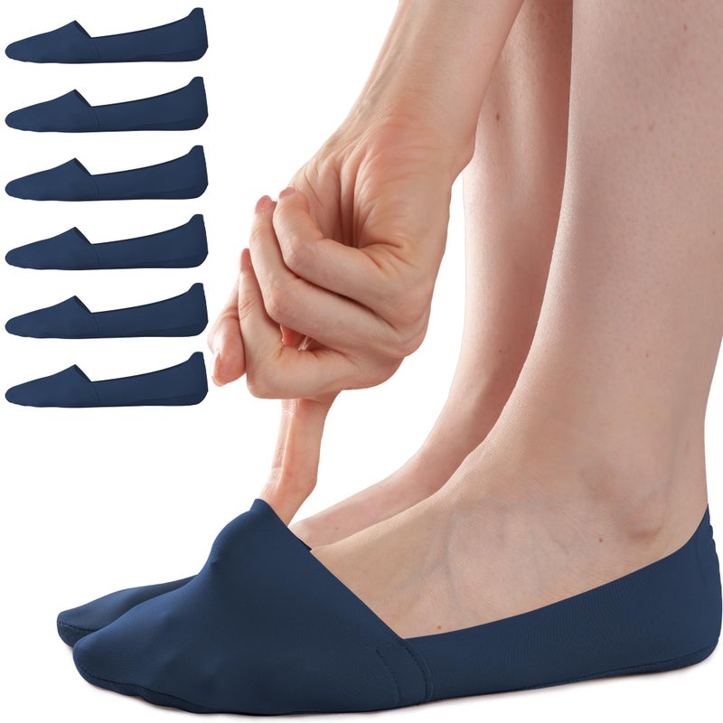 Sofier No Show Socks Womens, Non Slip Low Cut 6 Pairs Thin Silky Dress Footies Liner Invisible Socks Flats Loafers Sneakers - Image 1