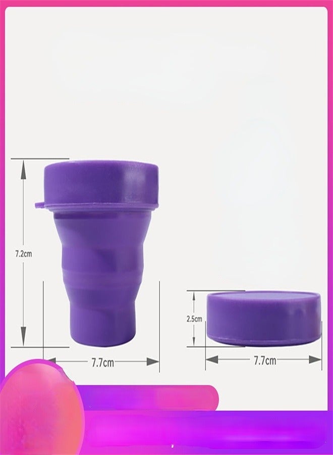 Generic Collapsible Silicone Cup Holder Sterilizing Container Storage for Menstrual Cup Microwave Friendly Menstrual Cup Sterilizer  - Image 3