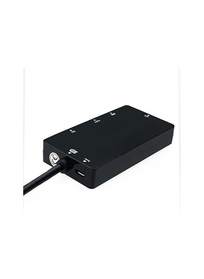 ماركة غير محددة محول كيبل 4 في 1 من منفذ عرض إلى HDMI وDVI وVGA مع مخرج صوت وميكرو USB – يدعم تشغيل 3 شاشات معًا  - Image 3