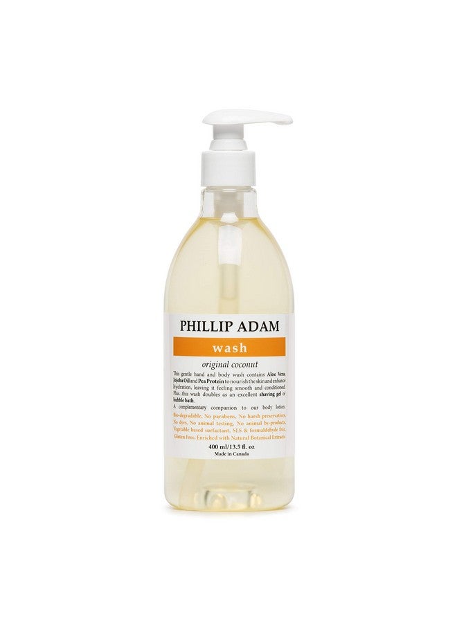 PHILLIP ADAM Coconut Body Wash For All Skin Types Sulfate Free And Gluten Free Allnatural Based Ingredients 13.5 Fl Oz - Image 1