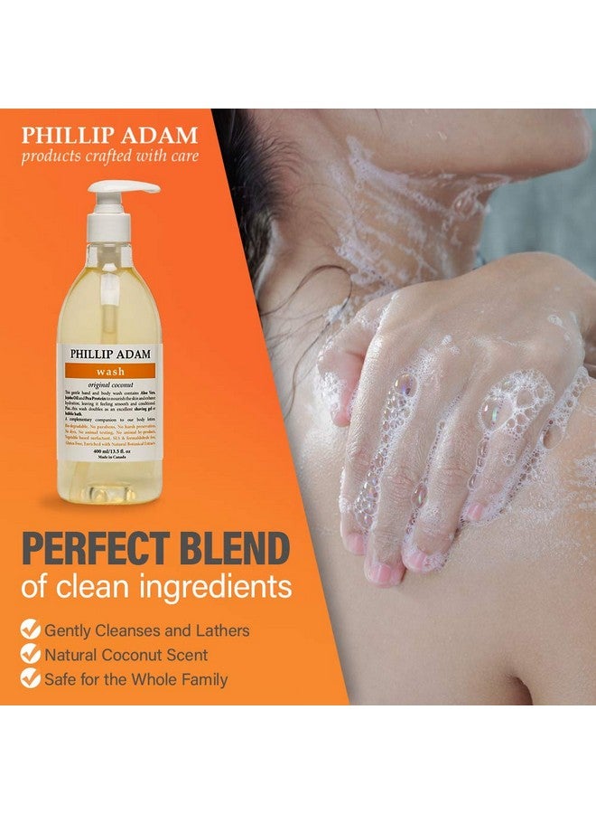 PHILLIP ADAM Coconut Body Wash For All Skin Types Sulfate Free And Gluten Free Allnatural Based Ingredients 13.5 Fl Oz - Image 3