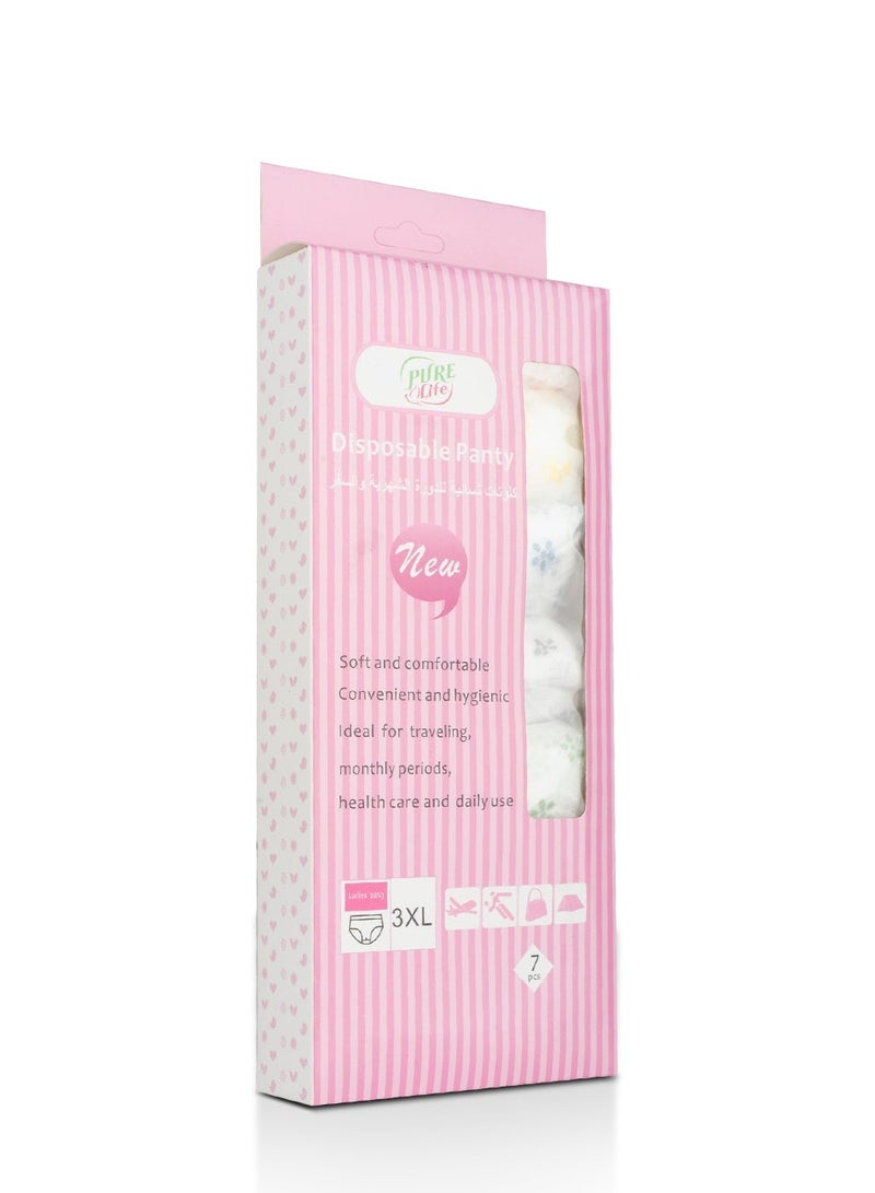 بيور لايف سروال بيور لايف النسائي القابل للاستخدام مرة واحدة مقاس 3XL – ناعم، مريح، وآمن - Image 1