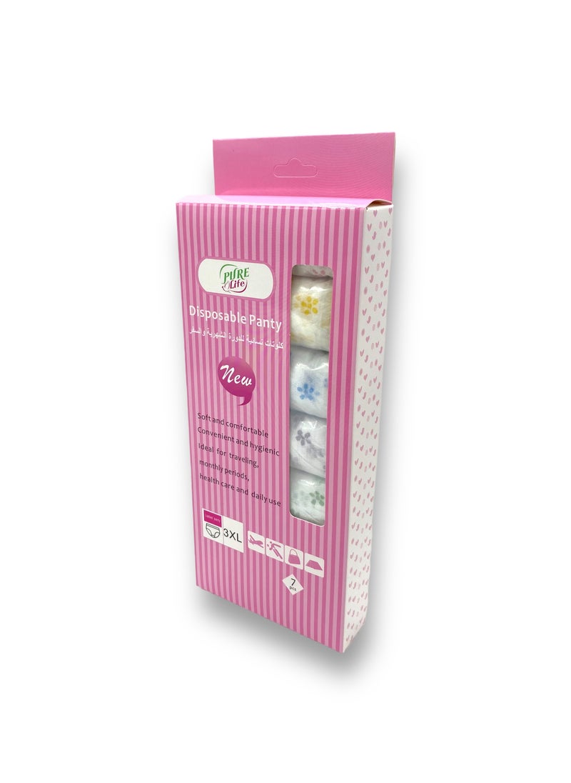 purelife Pure Life Disposable Panty 3XL – Soft, Comfortable, and Secure Disposable Underwear for Women  - Image 1