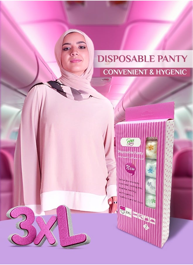 purelife Pure Life Disposable Panty 3XL – Soft, Comfortable, and Secure Disposable Underwear for Women  - Image 2