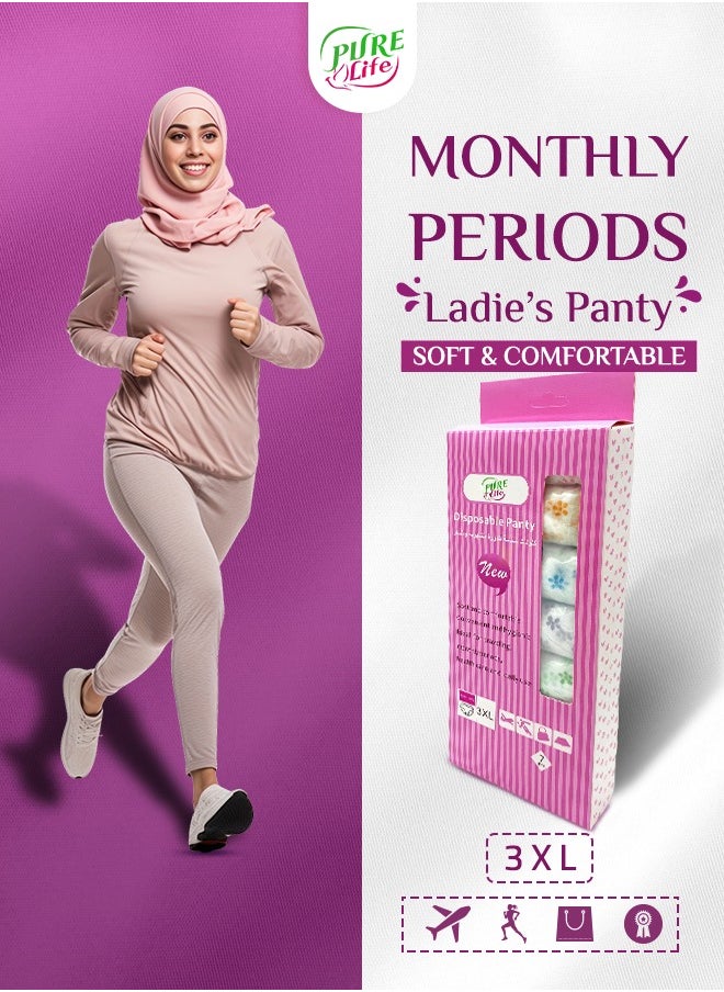 purelife Pure Life Disposable Panty 3XL – Soft, Comfortable, and Secure Disposable Underwear for Women  - Image 3
