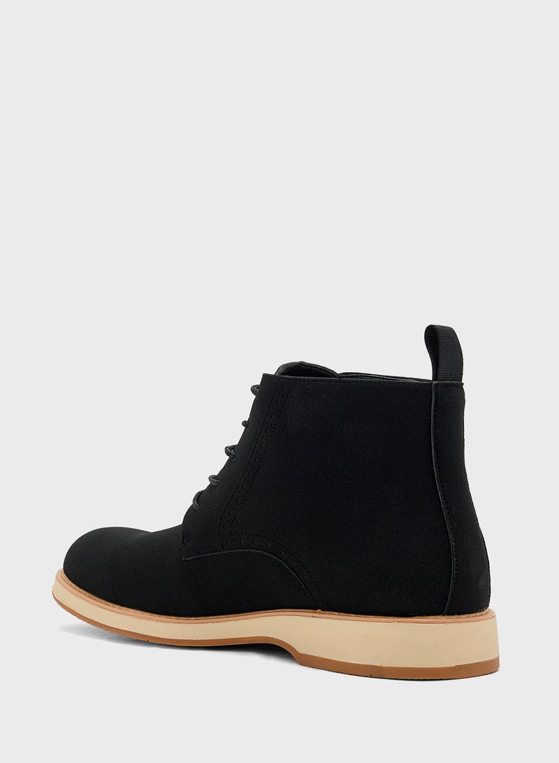 Robert Wood Smart Suede Lace Up Boots  - Image 3
