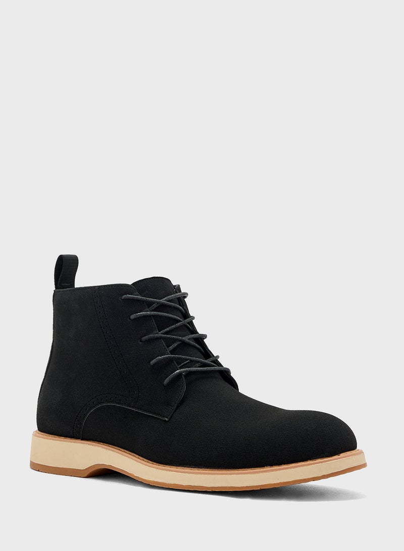 Robert Wood Smart Suede Lace Up Boots  - Image 2