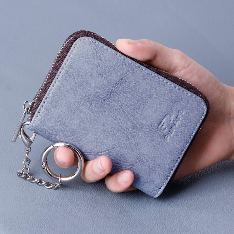 FurArt FurArt Credit Card Wallet, Zipper Card Cases Holder for Men Women, RFID Blocking, KeyChain Wallet, Compact Size  - Image 4