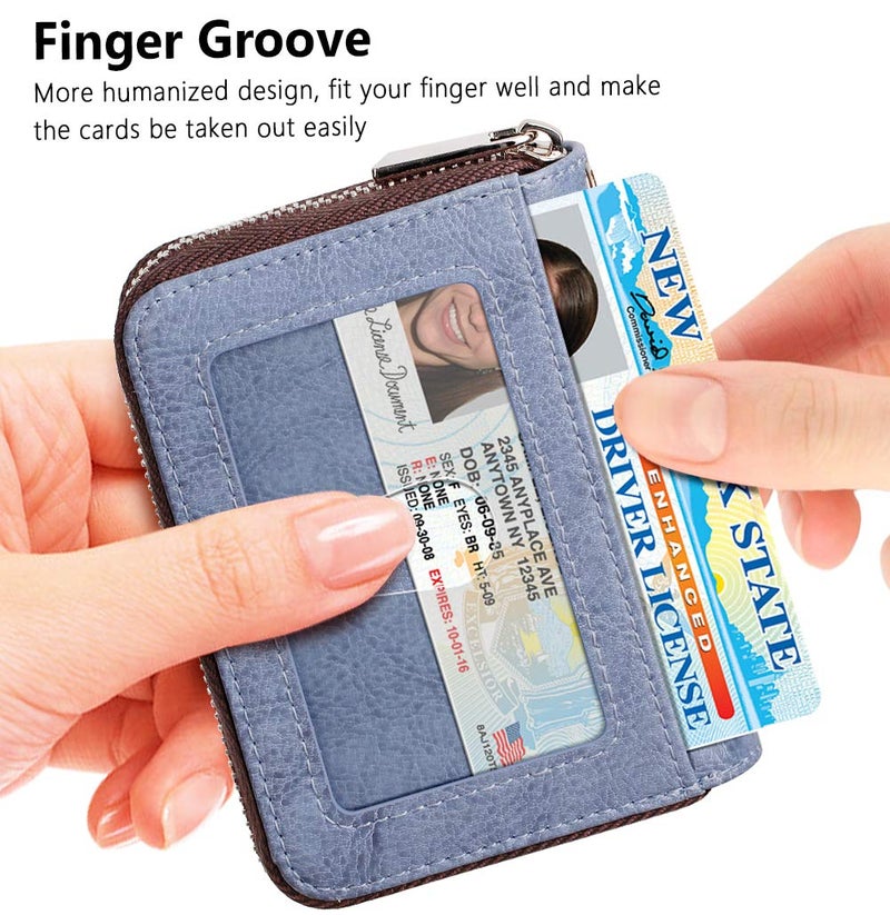 FurArt FurArt Credit Card Wallet, Zipper Card Cases Holder for Men Women, RFID Blocking, KeyChain Wallet, Compact Size  - Image 2