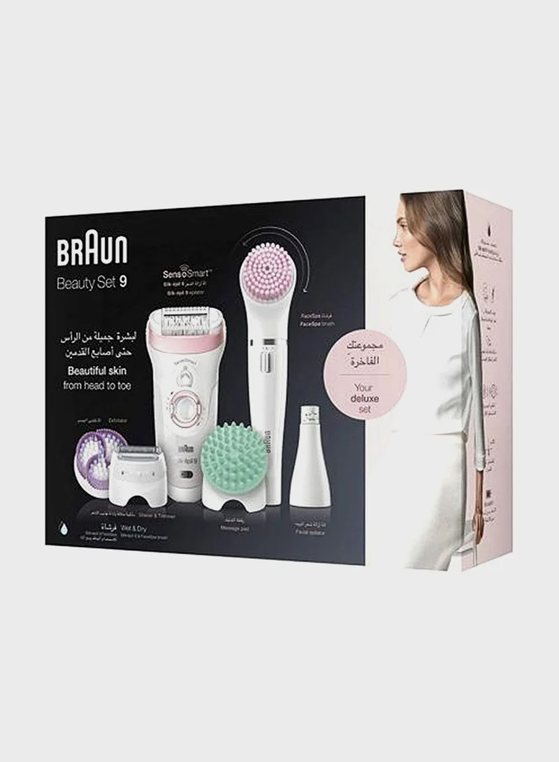 BRAUN Silk-Epil Beauty Set 9 9-985 Deluxe 7-In-1 Cordles