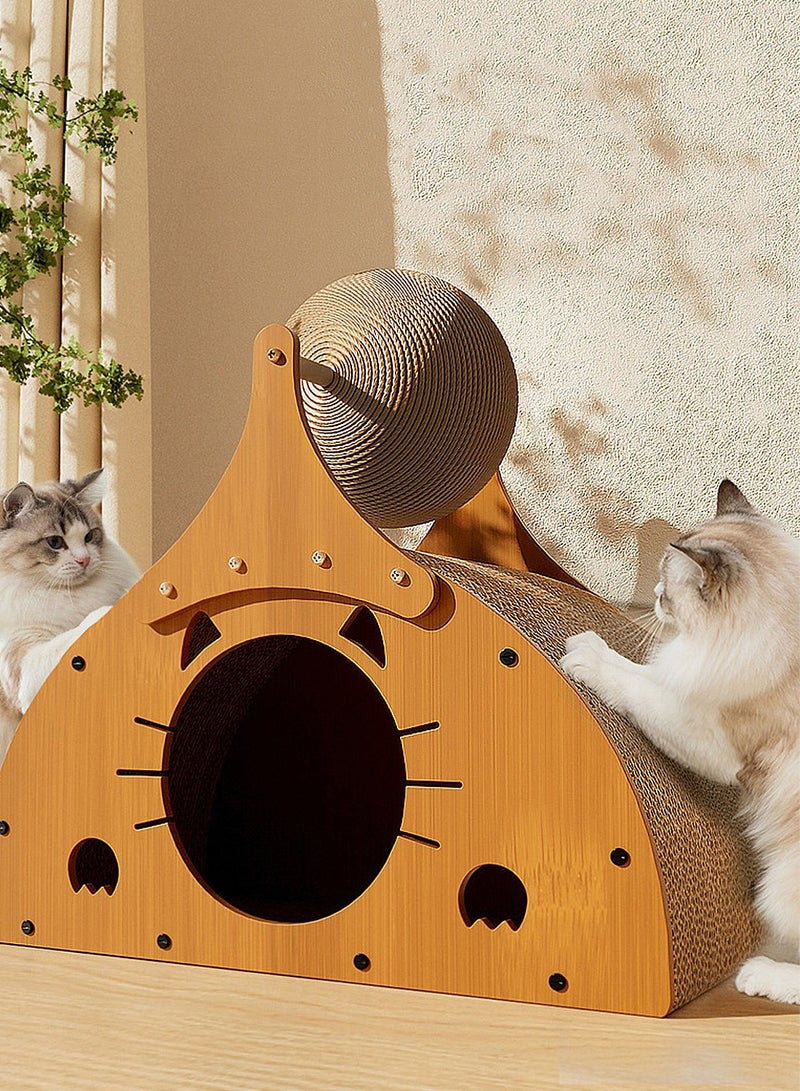 Kidle Cat Scratching Board Wear-Resistant and Non-shedding Cat Corrugated Paper Vertical Cat Claw Board Cat Toy - Image 5