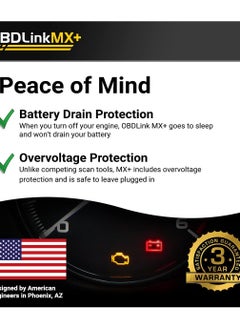 OBDLink Obdlink  Mx Plus OBD2 Bluetooth Scanner for iPhone, Android, and Windows  - Image 5