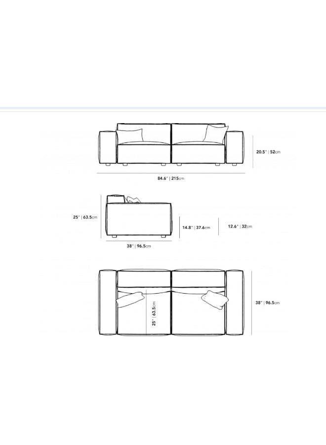 Generic Luxury Sofa Set Modern Design Furniture Sectional Couch Living Room Sofas (Beige)  - Image 2